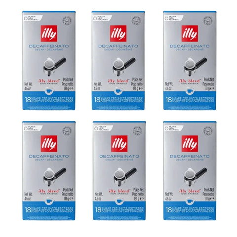Pack Café Illy Monodosis E.S.E Descafeinado 6 Uds - Qumir