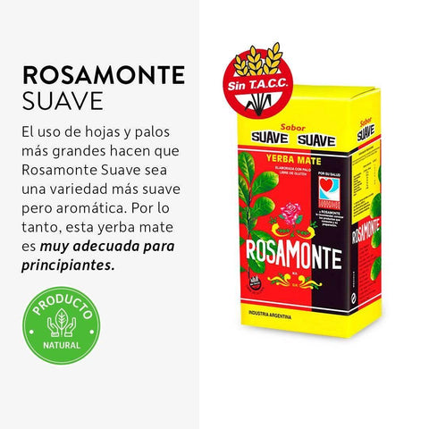 Rosamonte Yerba Mate Suave 1 Kg - Qumir