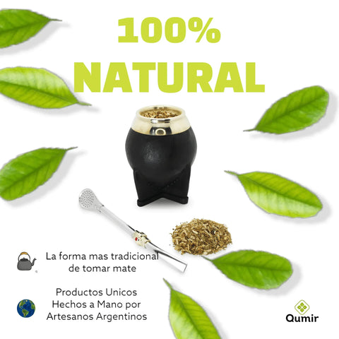 Mate Torpedo de Calabaza Color Negro - Qumir