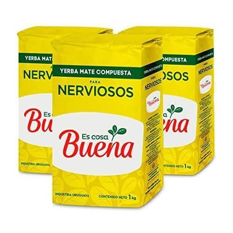 Pack Yerba Mate La Selva Es Cosa Buena 1 Kg - 3 Uds - Qumir