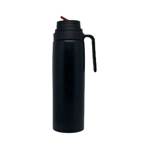 Termo Gusto Argentino Acero Inoxidable 1 Litro con Pico Matero Color Negro - Qumir