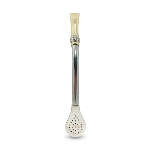 Bombillon Artesanal de Alpaca 18 cms Guarda Pampa Bronce - Qumir