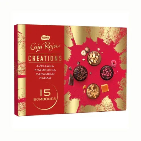 Caja Roja Nestle Creations 15 Bombones 186 Grs - Qumir