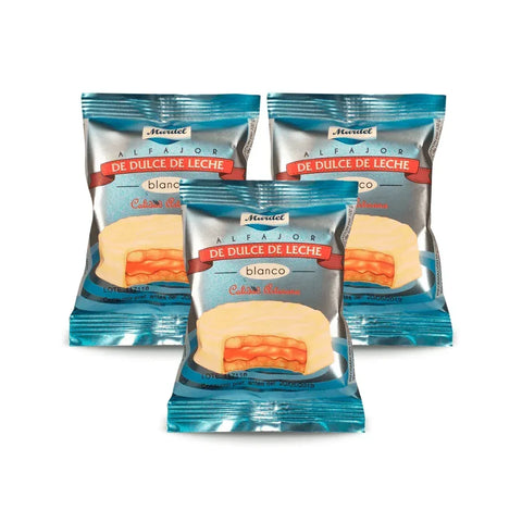 Pack Alfajores de Dulce de Leche Mardel Chocolate Blanco 3 Uds - Qumir