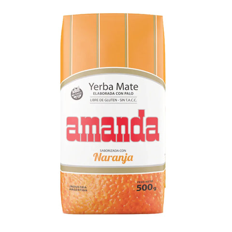Amanda Naranja Yerba Mate 500 Grs