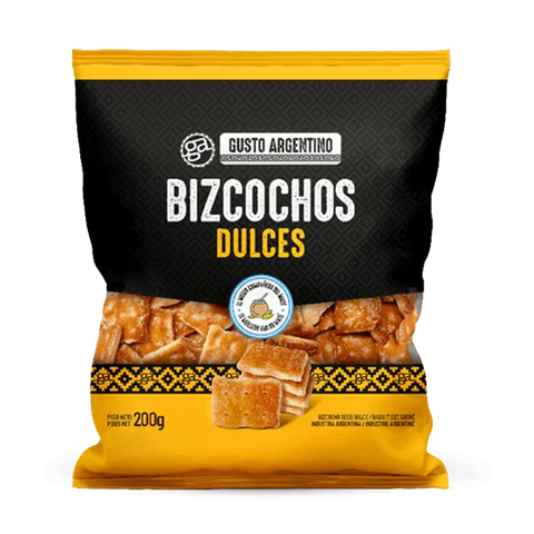 Bizcochitos Dulces 200g - Gusto Argentino - Qumir