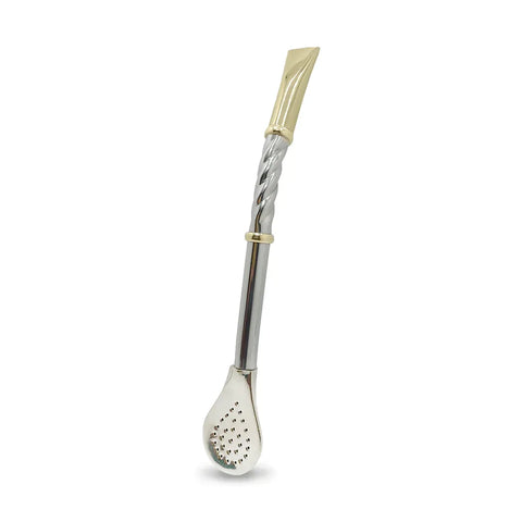 Bombillon Artesanal de Alpaca 18 cms Pico Bronce - Qumir