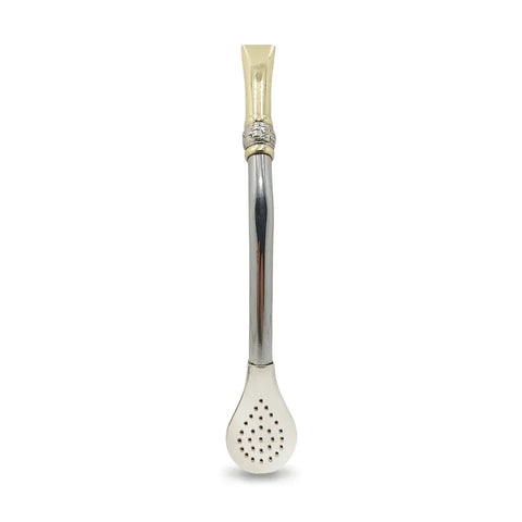 Bombillon Artesanal de Alpaca 18 cms Guarda Pampa Bronce - Qumir