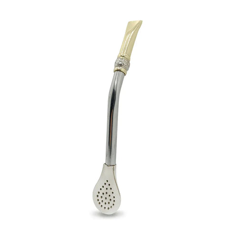 Bombillon Artesanal de Alpaca 18 cms Guarda Pampa Bronce - Qumir