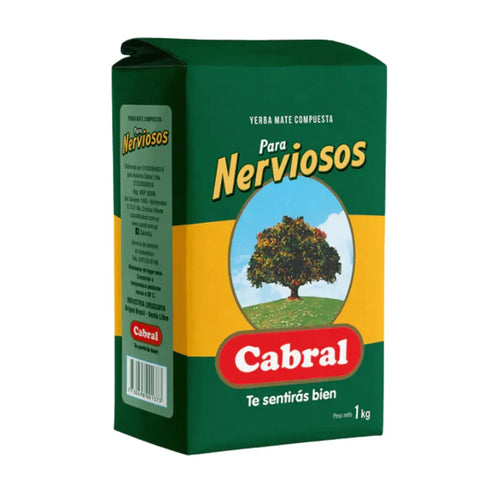 Yerba Mate Compuesta Para Nerviosos Cabral 1Kg