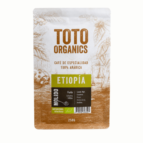 Café Especialidad Etiopia Molido 250 grs - Toto Organics