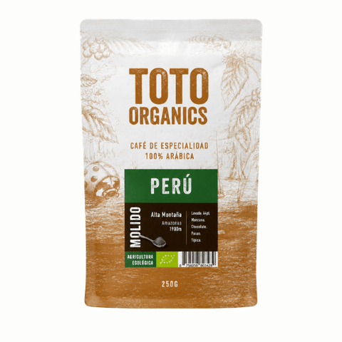 Café Especialidad Perú Molido 250 grs - Toto Organics