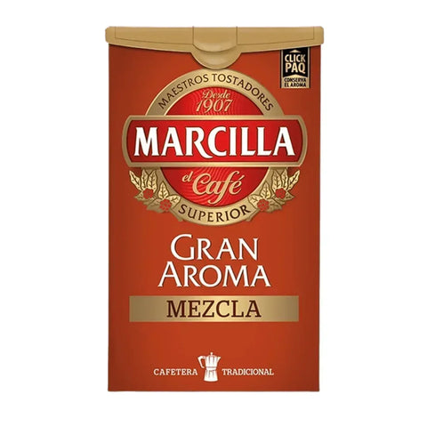 Café Marcilla Gran Aroma Mezcla Molido 250 Grs - Pack de 5 Unidades - QUMIR - Qumir