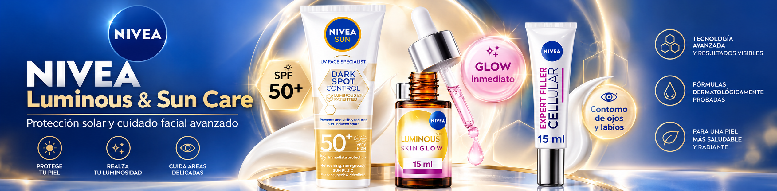 Colección Nivea: Luminous y Sun Care