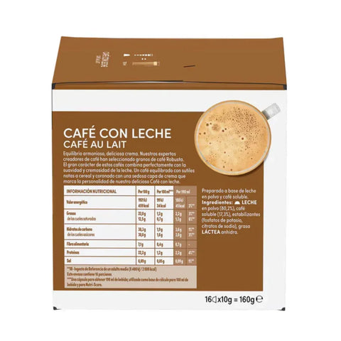 Pack Dolce Gusto Cafe con Leche 48 Uds - Qumir