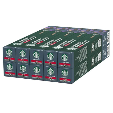 Pack Café Starbucks 100 Cápsulas Espresso Roast Descafeinado Compatibles Nespresso - Qumir