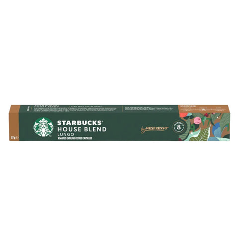 Pack Café Starbucks 100 Cápsulas House Blend Lungo Compatibles Nespresso - Qumir