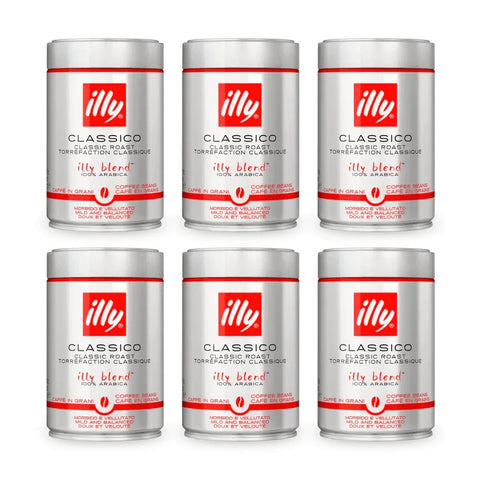 Pack Café Illy Granos Clasico 250 Grs - 6 Uds - Qumir
