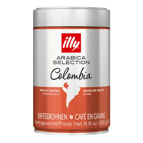 Pack 6 x Illy Café en Granos Colombia 250 gr 100% arábico - QUMIR - Qumir