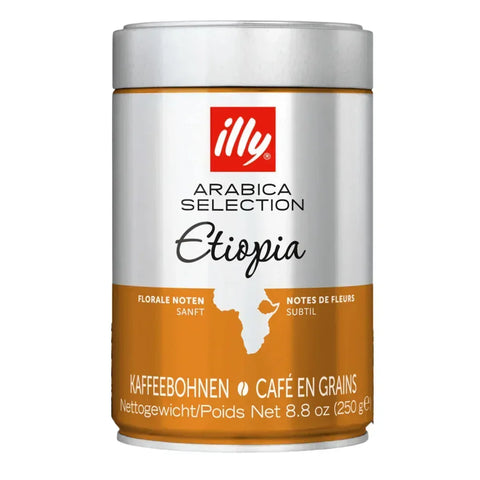 Pack 6 x Illy Café en Granos Etiopia 250 gr 100% arábico - QUMIR - Qumir