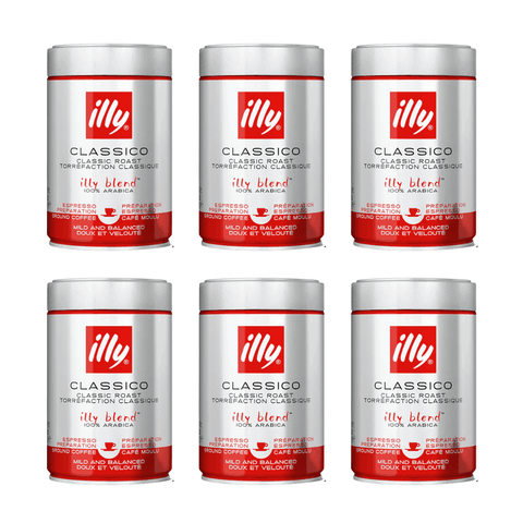 Pack Café Illy Molido Clásico 250 Grs - 6 Uds - Qumir