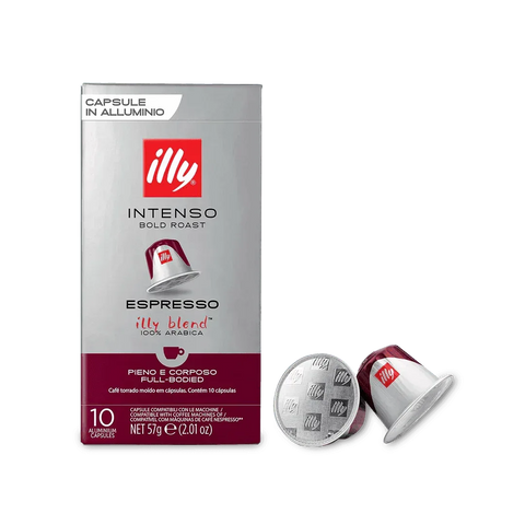 Pack Café Illy 100 Cápsulas Intenso Compatibles Nespresso - 10 uds - Qumir