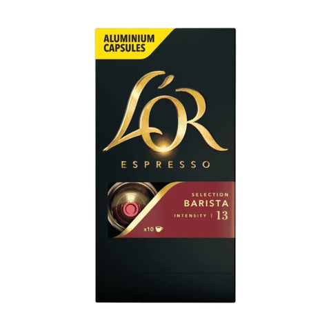 Pack 5 x L'OR Cafe Espresso Cápsulas Barista 10 Uds Compatibles con Maquina Nespresso - QUMIR - Qumir