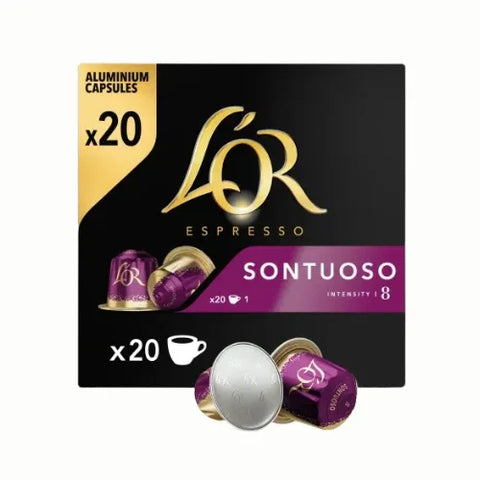 Pack Café L'or Espresso Sontuoso 20 Cápsulas Compatibles - 10 Uds