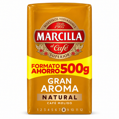 Café Marcilla Gran Aroma Natural Molido 500 Grs