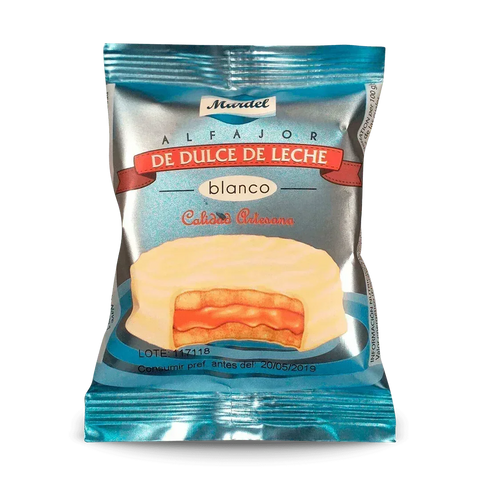 Alfajor de Dulce de Leche Mardel Chocolate Blanco x 1 - Qumir