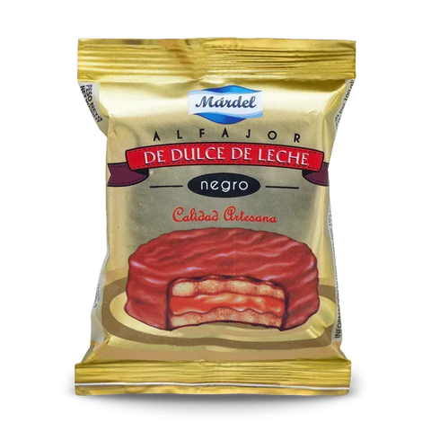 Pack Alfajores de Dulce de Leche Mardel Chocolate Negro Caja Display 24 Uds - Qumir