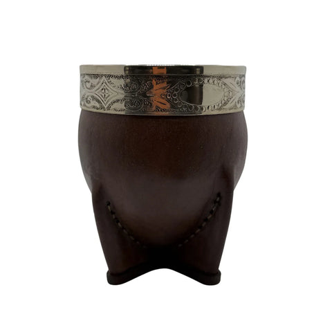 Mate Imperial de Calabaza con Virola de Alpaca Color Marron