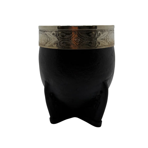 Mate Imperial de Calabaza con Virola de Alpaca Color Negro
