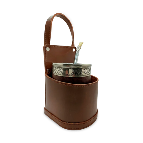 Portamate Coche Cuero Marron - Qumir