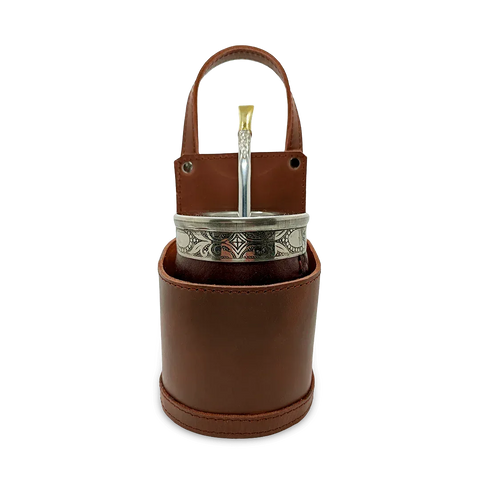 Portamate Coche Cuero Marron - Qumir