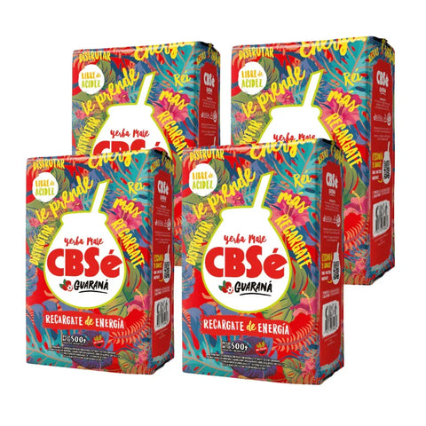 Pack Yerba Mate Cbse Guaraná 500 Grs - 4 Uds - Qumir