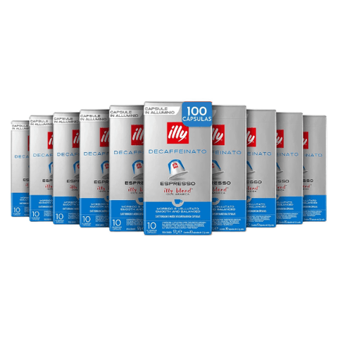 Pack Café Illy 100 Cápsulas Descafeinado Compatibles Nespresso - 10 Uds