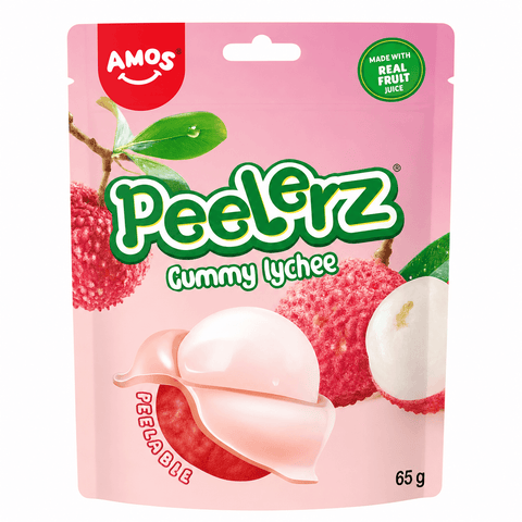 Amos Peelerz Gummy Lychee 65 Grs