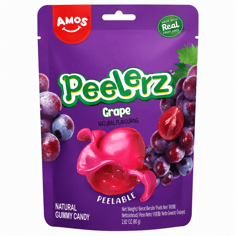 Amos Peelerz Gummy Uva 65 Grs