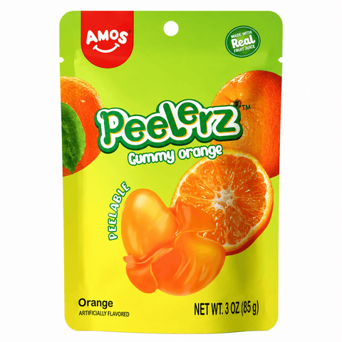 Amos Peelerz Gummy Naranja 65 Grs