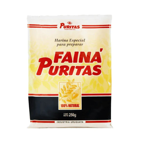 Faina Puritas 250 Grs - PACK 3 UNIDADES - Harina de Garbanzos - QUMIR - Qumir