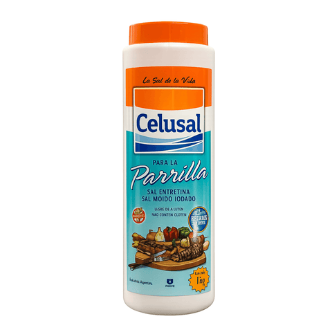 Sal Parrillera Celusal 1 Kg - Salero Plastico