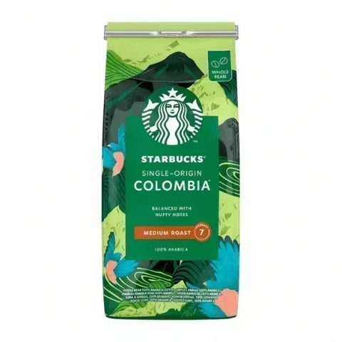 STARBUCKS Single-Origin Colombia Café De Grano Entero De Tostado Medio, 450g (Paquete de 4) - QUMIR - Qumir