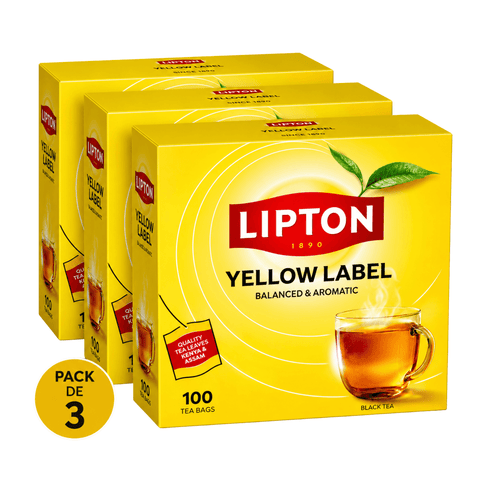 Lipton - Yellow Label Té Negro 100 saquitos - PACK 3 UDS