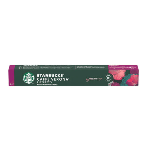 Pack Café Starbucks 100 Cápsulas Verona Ristretto Compatibles Nespresso - Qumir