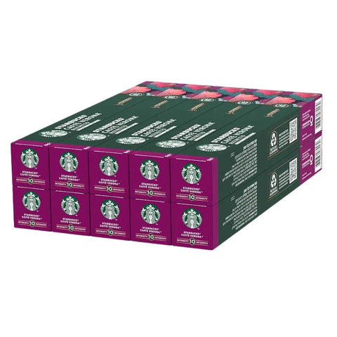 Pack Café Starbucks 100 Cápsulas Verona Ristretto Compatibles Nespresso - Qumir