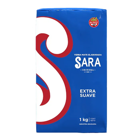 Pack Yerba Mate Sara Azul Extra Suave 1 Kg - 3 Uds - Qumir