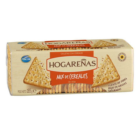 Hogareñas Mix Cereales Galletitas 185 Grs - Qumir