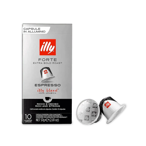 Pack Café Illy 100 Cápsulas Forte Compatibles Nespresso - 10 Uds - Qumir